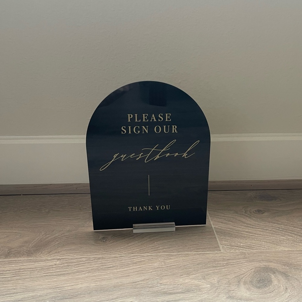 Acrylic Guest Book Sign